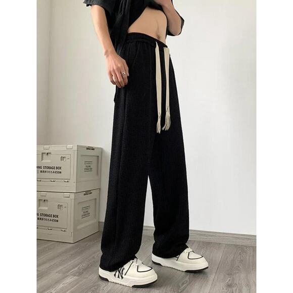 DopeChique Pleated Men Wide Leg Pants - M - Picture 3 of 5